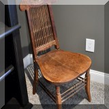 F47. Carved wooden chair. 